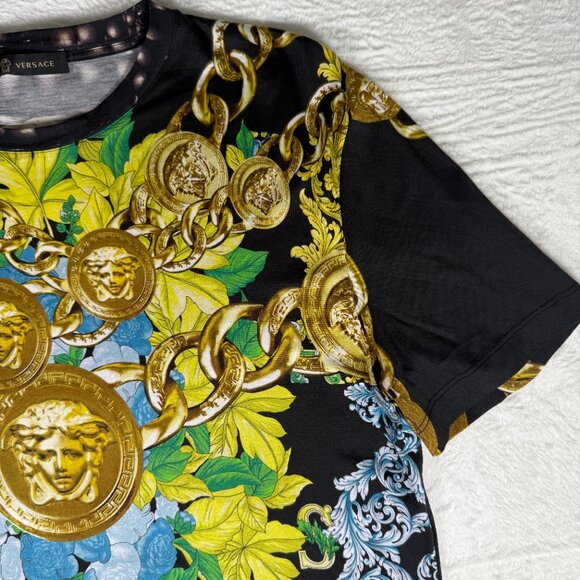 Versace Medusa Head with Chains Rare Limited Edition Large Tshirt. One of a Kind - Picture 7 of 16